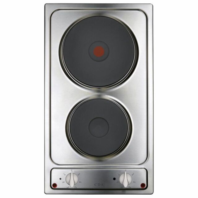 CDA HE3141SS Domino Two Plate Electric Hob