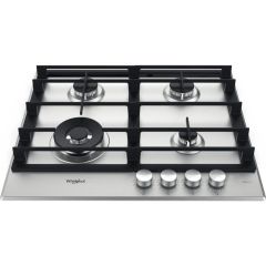 Whirlpool GMWL628IXL Gas Hob 4 Burners - Inox