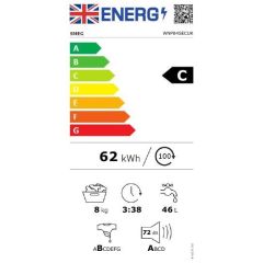 Smeg WNP84SECUK 60cm 8kg Freestanding Washing Machine, White