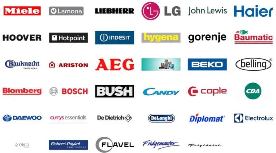Some logos of some of our brands. For the full showing, please click here.
