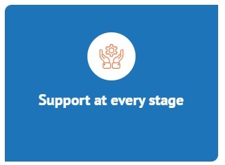 Support at every stage.